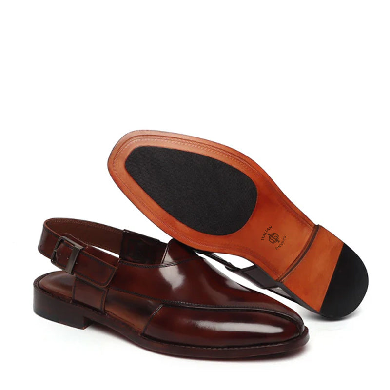 Leather Handmade Cross Strap Peshawari Sandal
