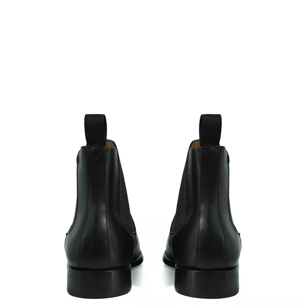 Classic Midnight Shiny Leather Chelsea Boots