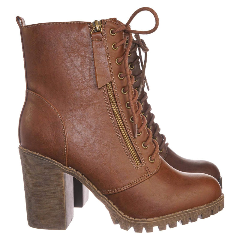 Urban Lace-Up Ankle Boots