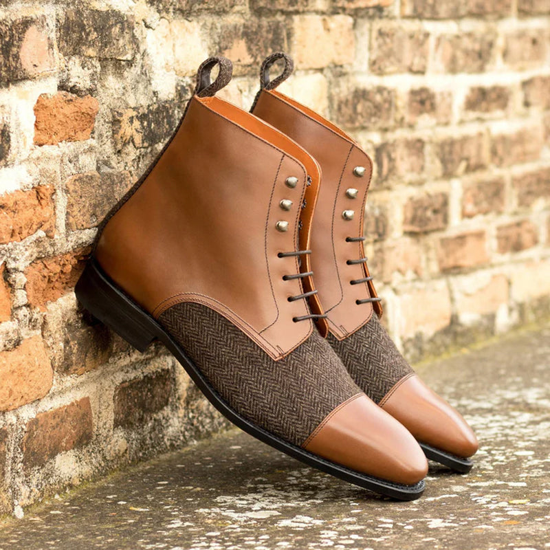 Custom HandMade Leather Lace Up Boots