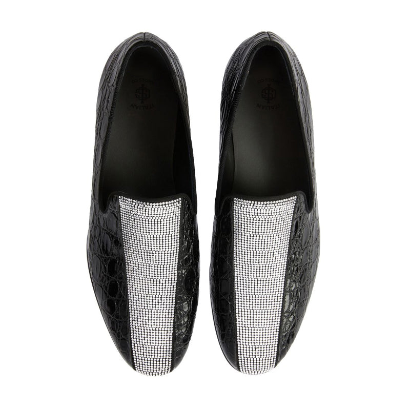 Croco Textured Handmade Design Leather Fashion Loafer