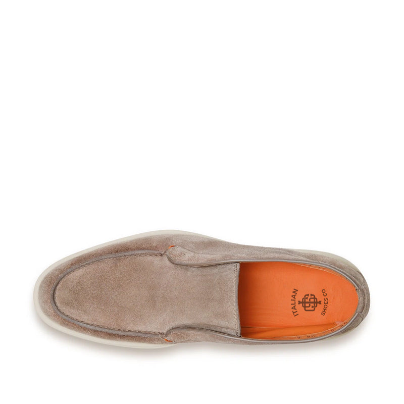 Burgundy Suede Loafer For Men