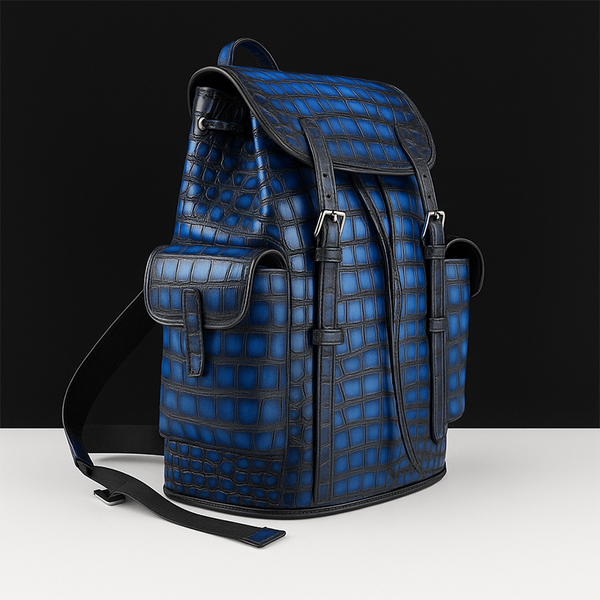 Luxury Croco Leather Backpack