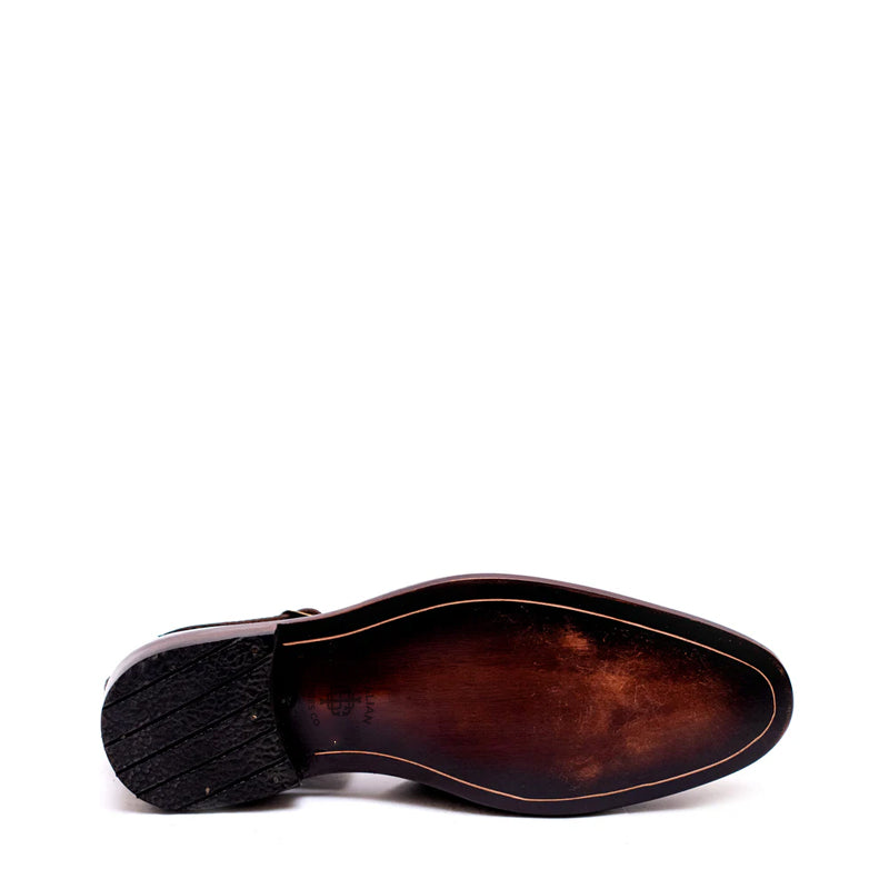 Premium Back Strap Shiny Leather Comfort Sandals