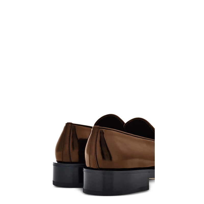 Men's Brown Metal Tip Loafers for Men