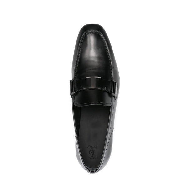 Penny Plaque Shiny Leather Loafer