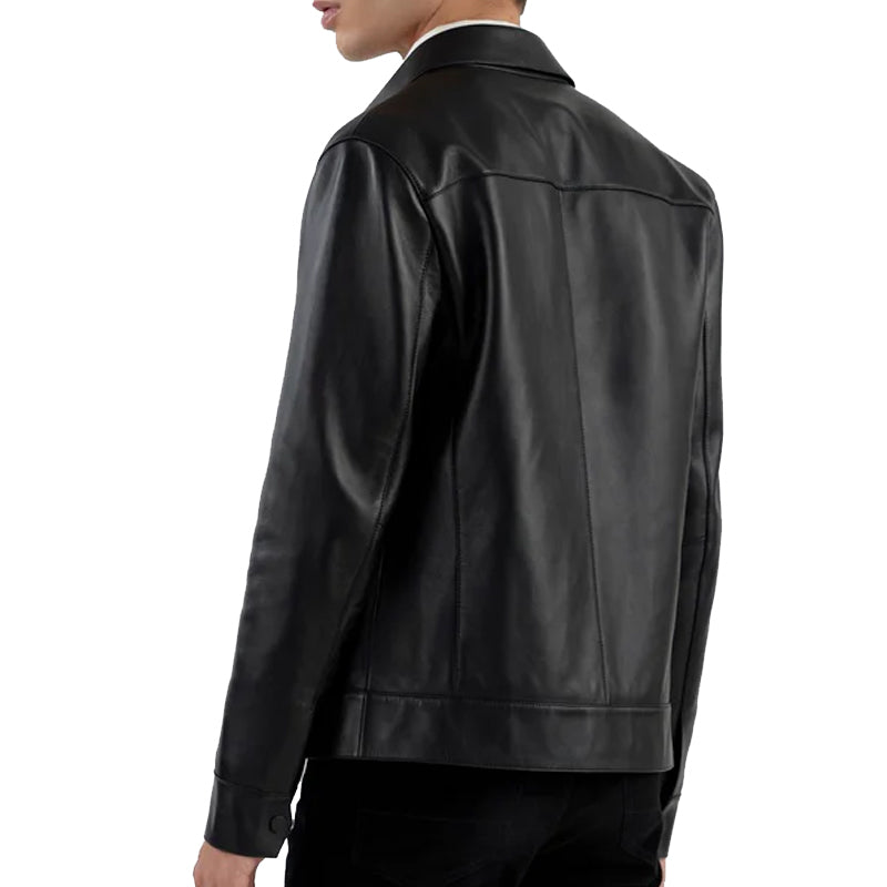 Black Dwayne Leather Jacket