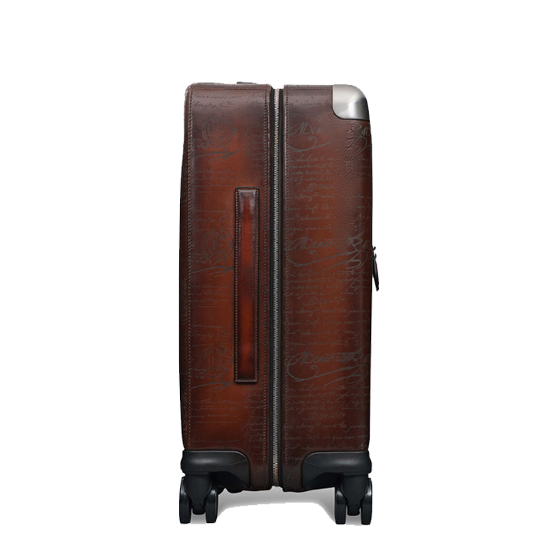 Luxury Eel Leather Trolley Case