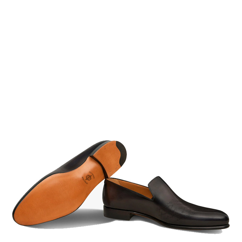 Men Solid Leather Formal Loafers