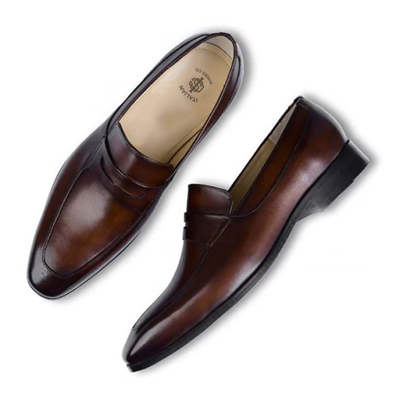 Penny Handcrafted Leather Loafers For Men