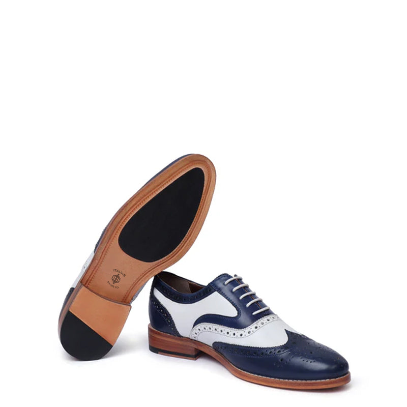 Men Chic Dual Tone Lace-Up Oxford Shoes