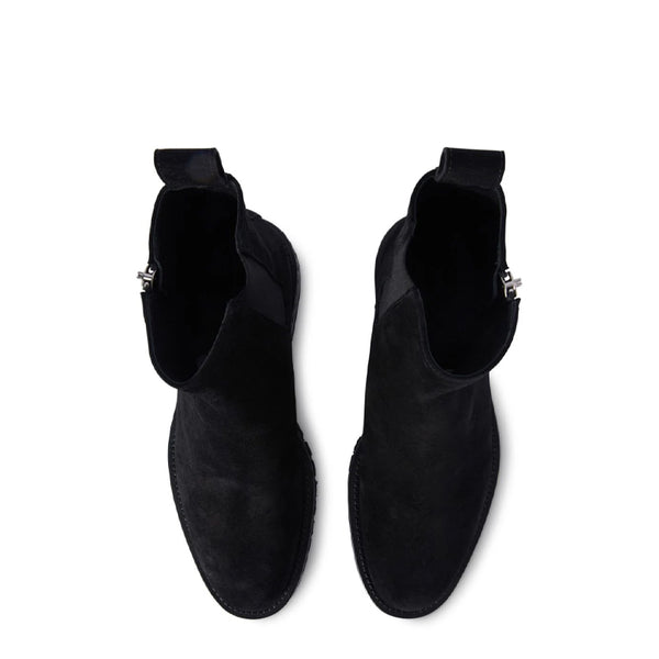 Round Toe Suede Ankle Boots