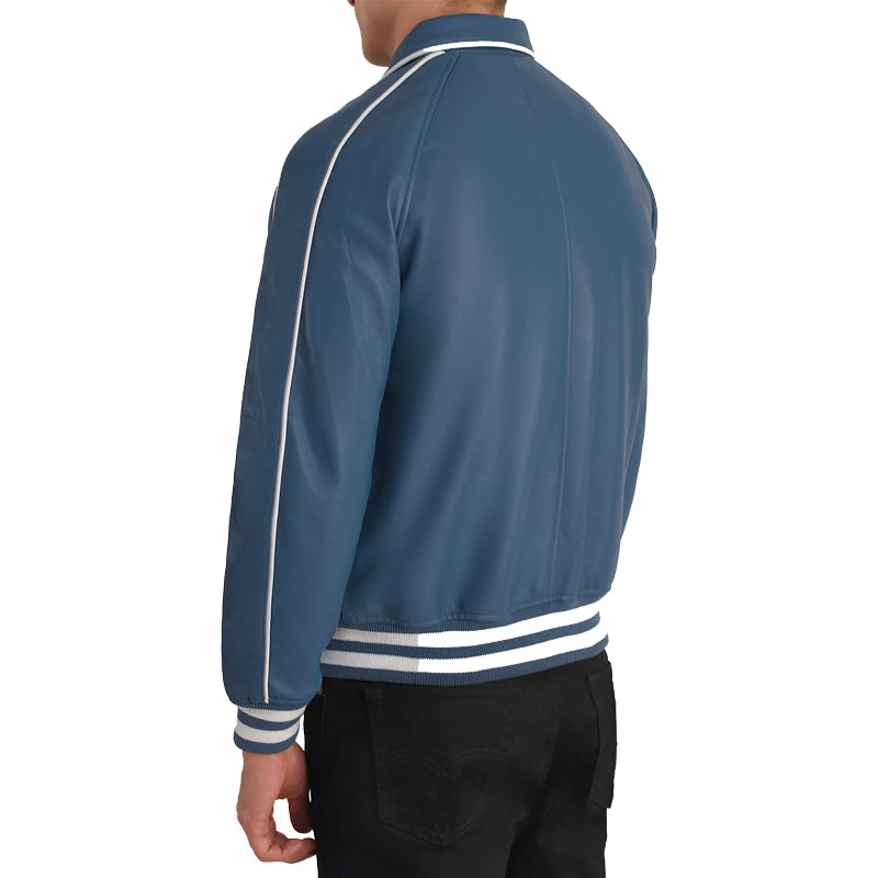 Cooper Leather Varsity Jacket For Men