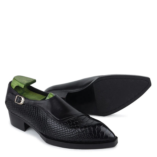 Luxury Design Handmade Leather Single Monk Shoe