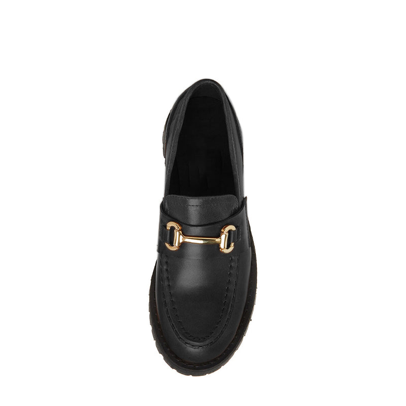 Patent Chunky Loafers For Women