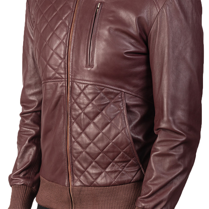 Moda Leather Bomber Jacket For Men