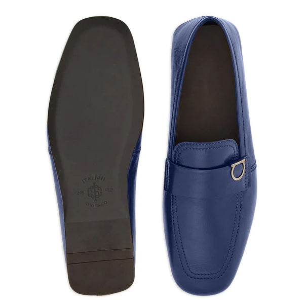 Plaque Leather Loafers