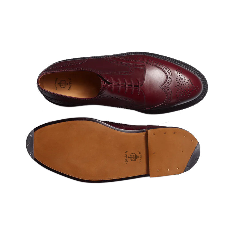 Triple Sole Derby Leather Shoes For Men