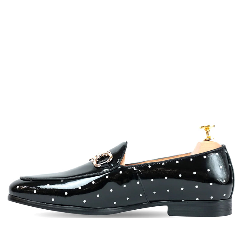 Mikey Patent Wine Slip on Shoes