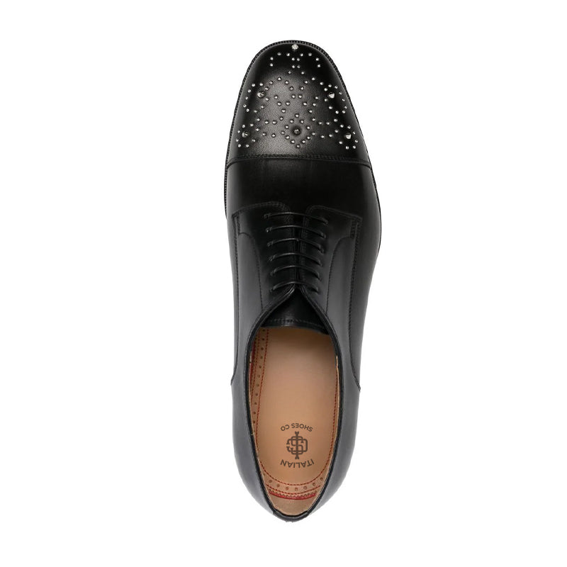 Stud Embellished Derby Shoes