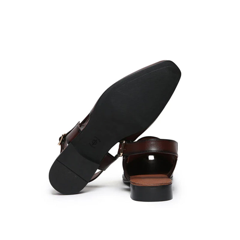 Premium Classic Leather Peshawari White Sandal