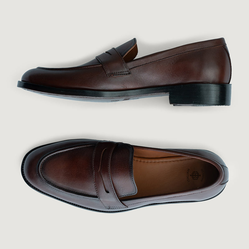 Baxton Leather Loafers For Men