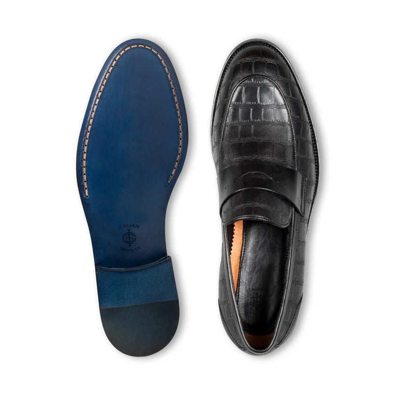 Handmade Pure Solid Leather Penny Loafer