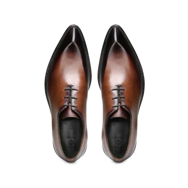 Men Classic Royale Snip Toe Leather Oxford Shoes
