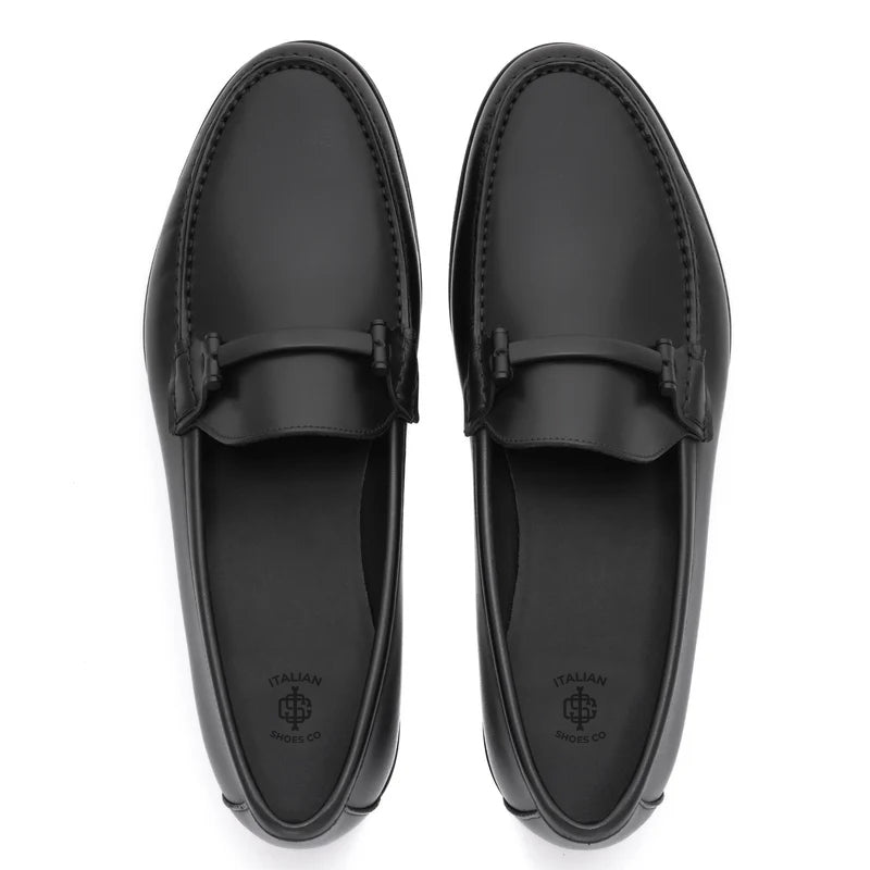 Classy Slip On Leather Black Loafer