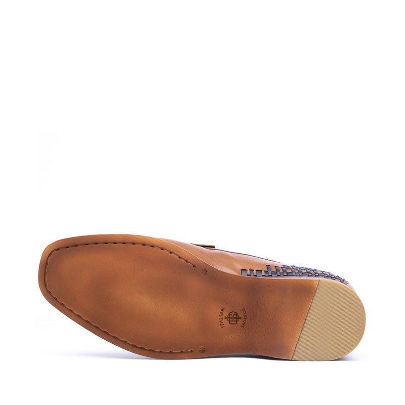 Men Slip On Leather Tassel Loafer