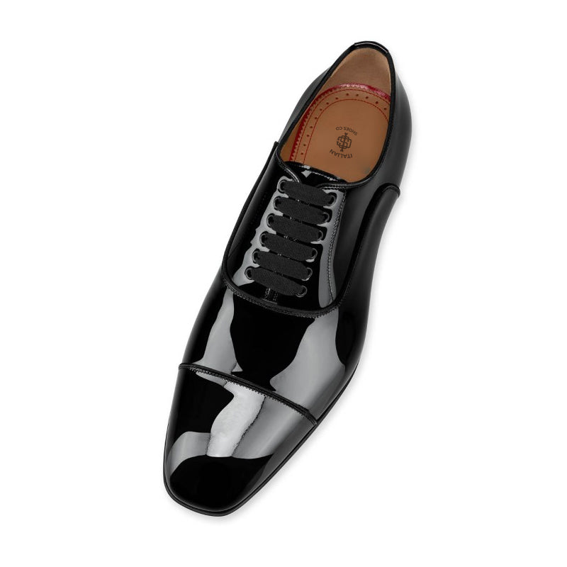 Patent Handmade Leather Lace-Up Oxford Shoes