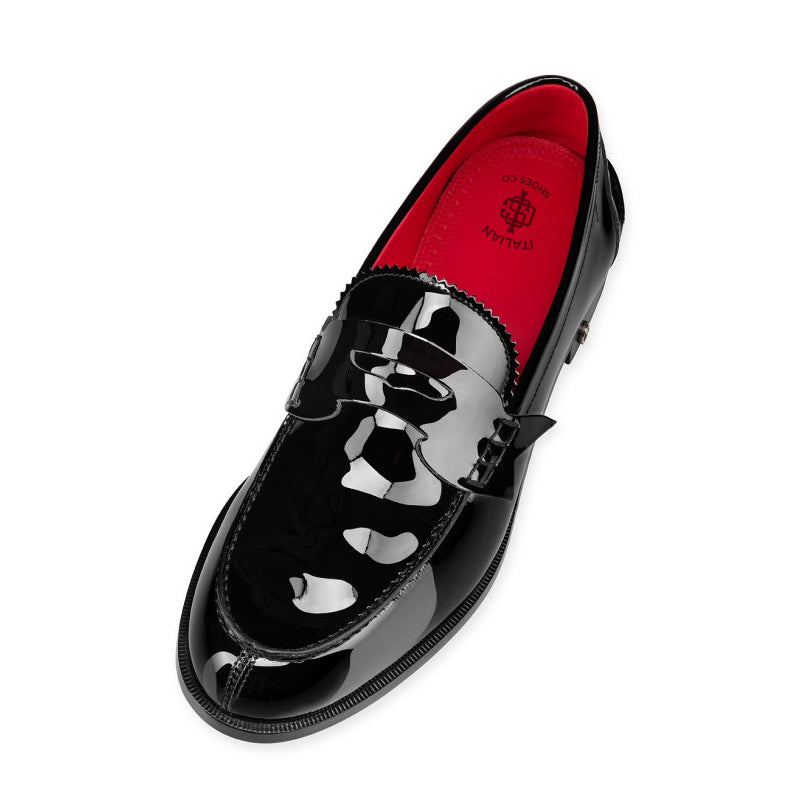 Patent Leather Penny Loafers For Men