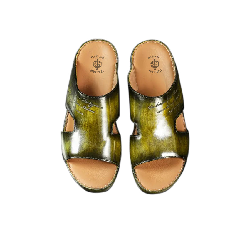 Open Toe Leather Comfort Arabic Sandal