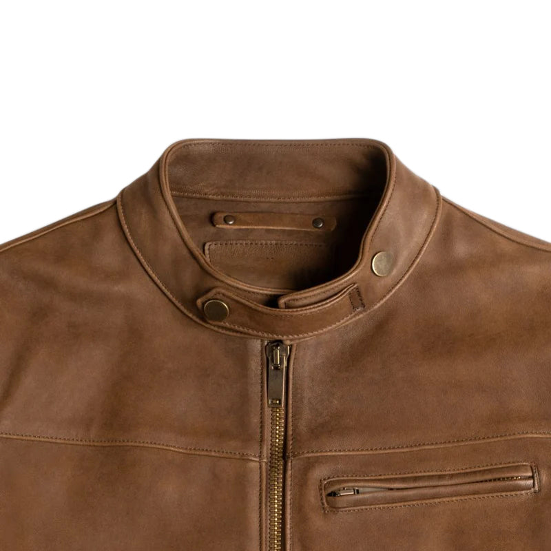 Pelle Scamosciata Jacket Walnut