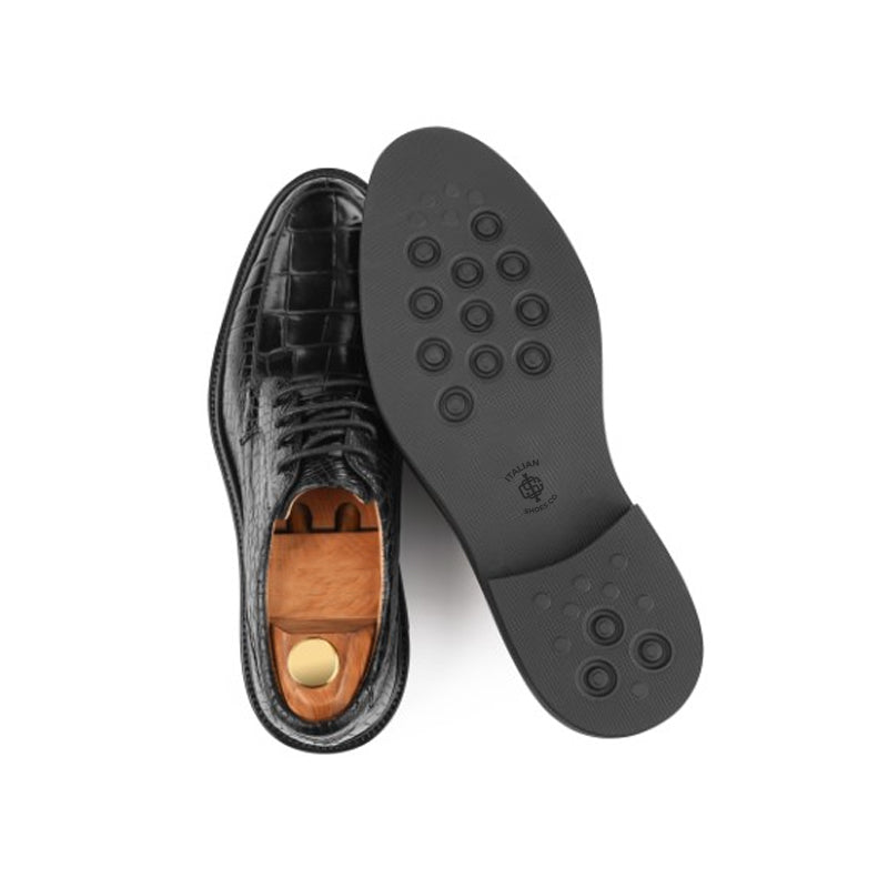 Premium Leather Textured Derby Shoe