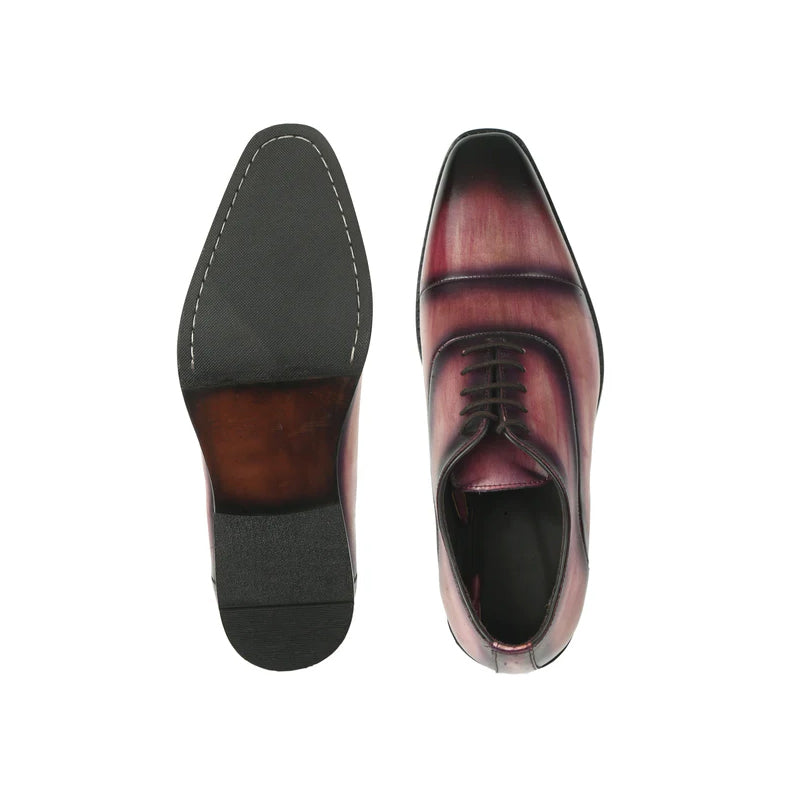 Men Cap-Toe Leather Oxford Shoes