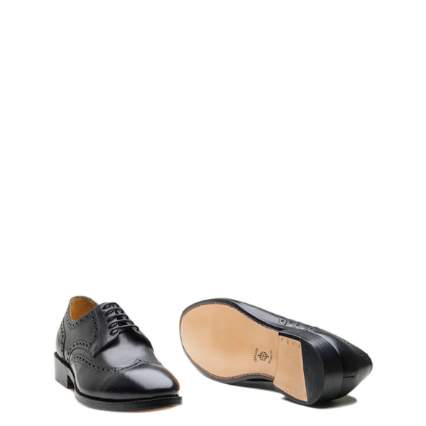 Men Wingtip Leather Formal Derby Shoe