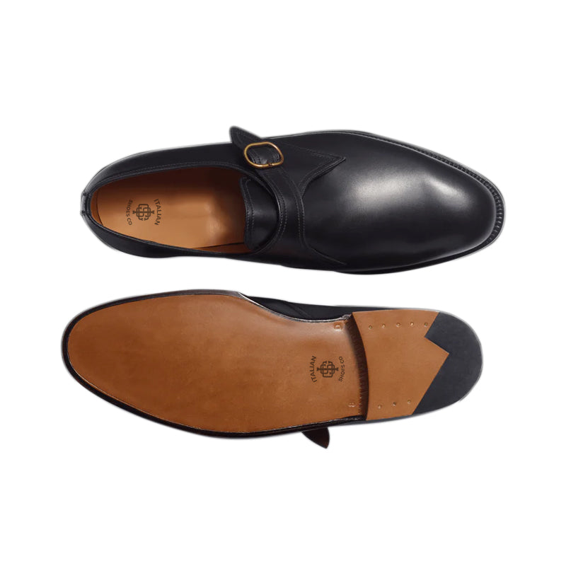 Flore buckle Derby Leather Shoes For Men