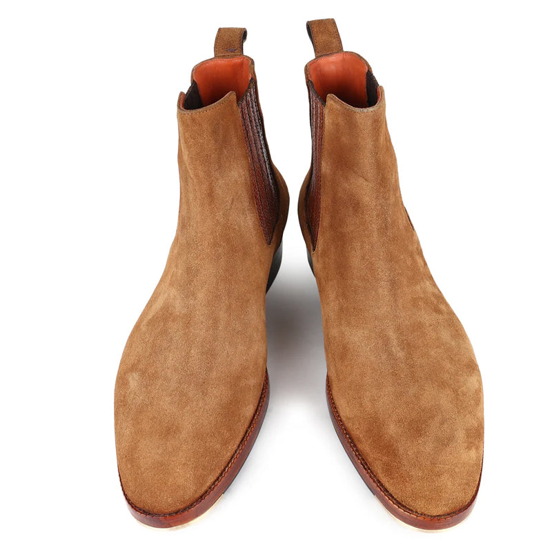 Men Suede Leather Chelsea Boots