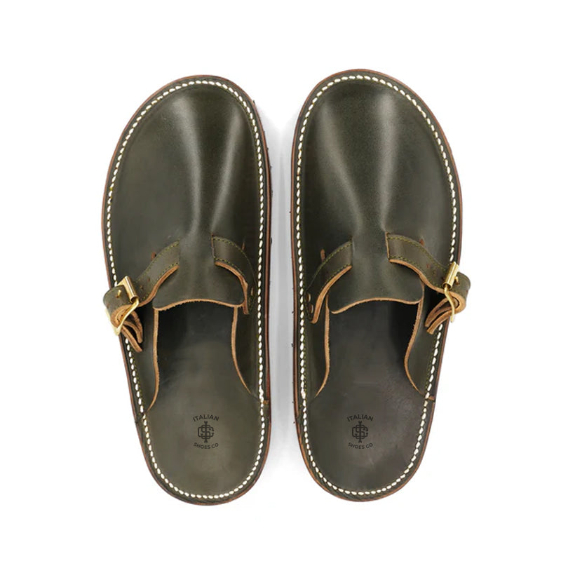 Buckle Clogs Slit Sandal