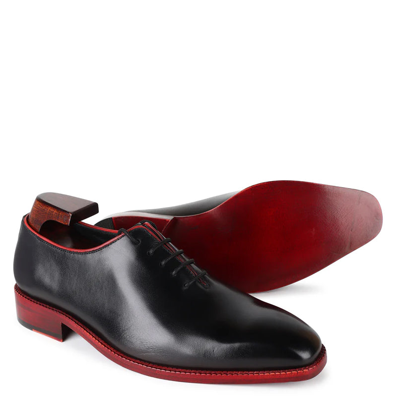 Classic Wholecut Polished Leather Oxford Shoes