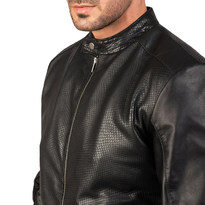 Avan Leather Bomber Jacket For Men