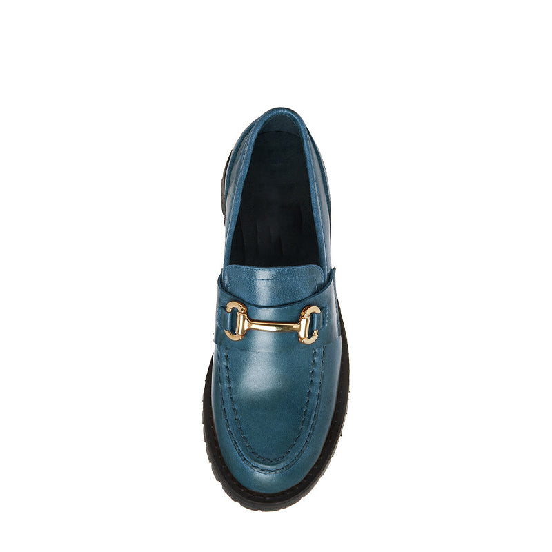 Patent Chunky Loafers For Women