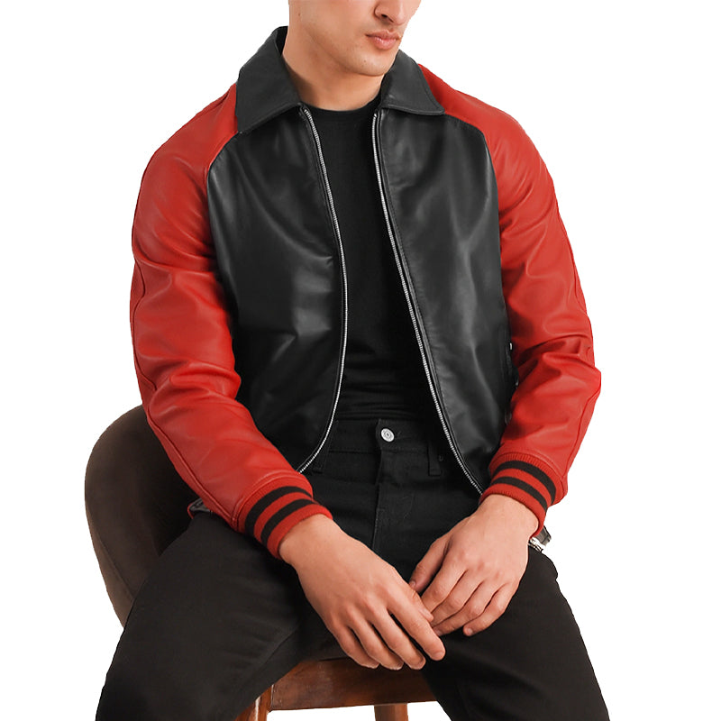 Men Solid Slim Fit Bomber Jacket