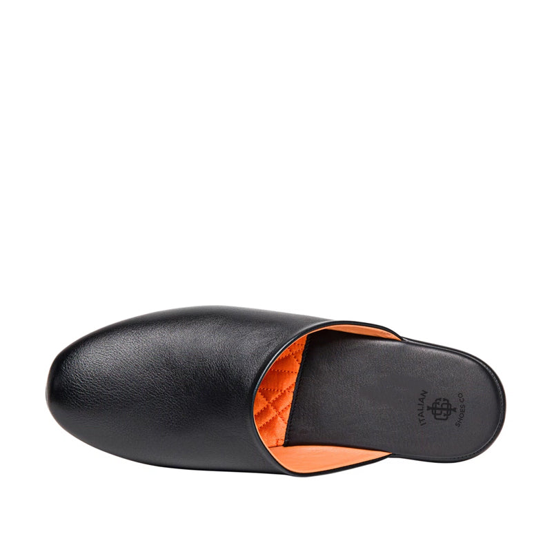 Men Striped Slip-On Leather Slippers