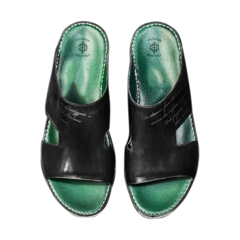 Open Toe Leather Comfort Arabic Sandal