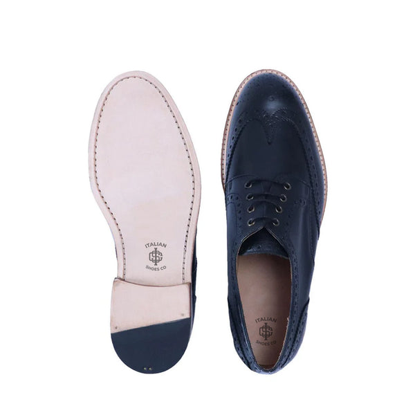 Classic Design Solid Leather Derby Shoe