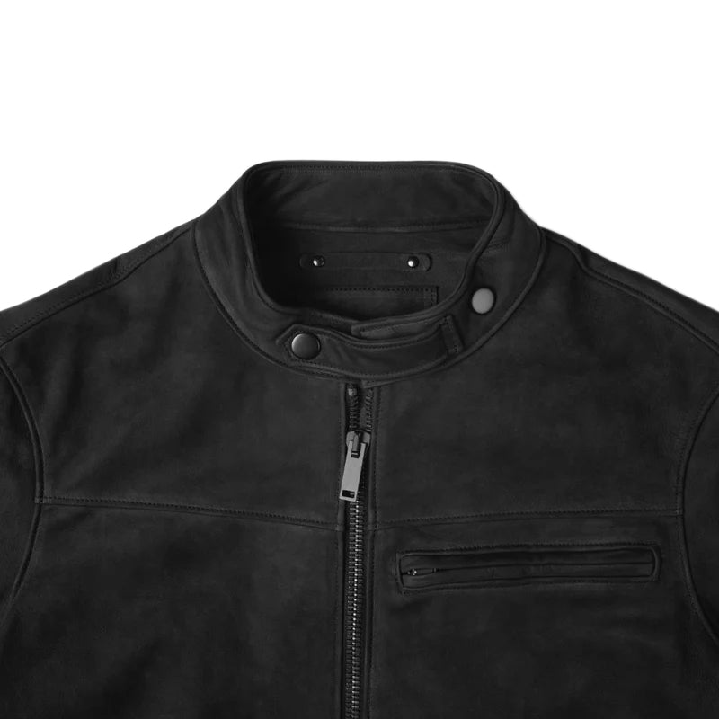 Pelle Scamosciata Jacket Walnut