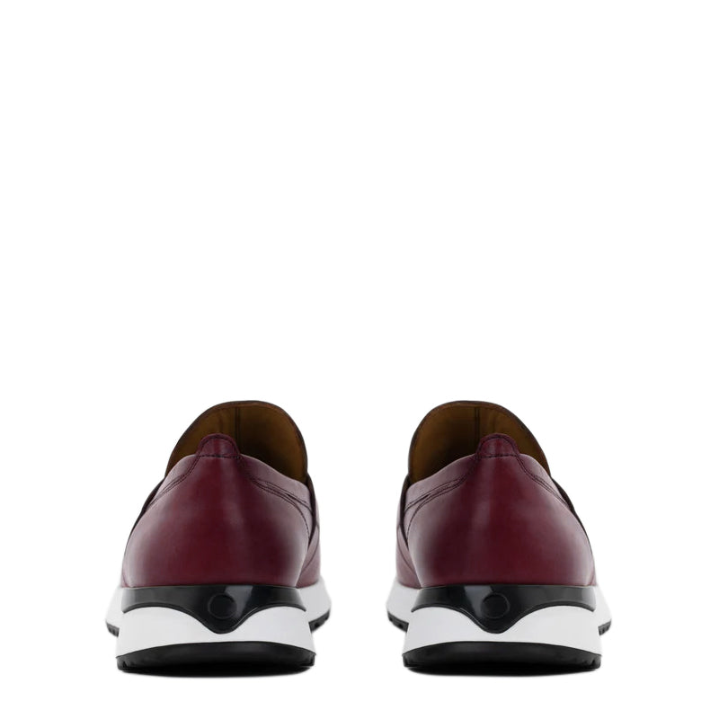 Wine Leather Men's Sneakers