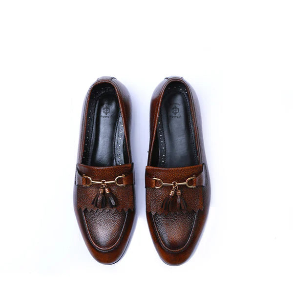 Premium Solid Leather Tassel Formal Loafer